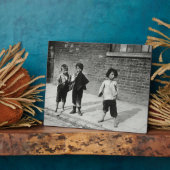 Street urchins Lambeth (b/w Foto) Fotoplatte (Seite)