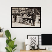 Street Vendor Italian Fest 1908 Poster (Heimbüro)