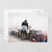 Street Vendor Postcard Postkarte (Vorne/Hinten)