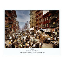 Street Vendors on Mulberry St. New York City 1900