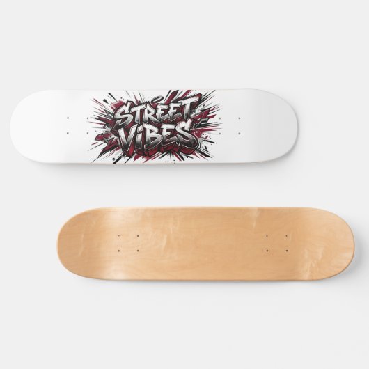Street Vibes Graffiti Skateboard Deck (Horizontal)