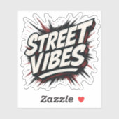 Street Vibes Graffiti Style Aufkleber (Blatt)