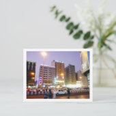 Street View, Dubai Postkarte (Stehend Vorderseite)