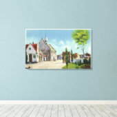 Street View of the Danish Village Leinwanddruck (Insitu (Holzboden))