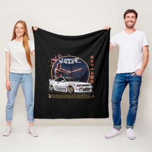 Street Warrior Samurai - Skyline Driver Fleecedecke