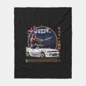 Street Warrior Samurai - Skyline Driver Fleecedecke (Vorderseite)