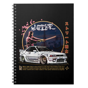 Street Warrior Samurai - Skyline Driver Notizblock