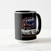 Street Warrior Samurai - Skyline Driver Tasse (VorderseiteRechts)