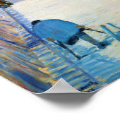 Street with French Flags, Manet Poster (Ecke)