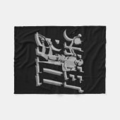 Streetballspieler fleecedecke (Vorderseite (Horizontal))