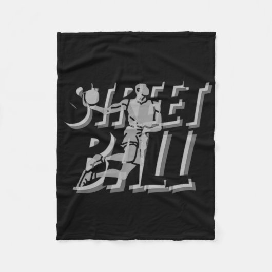 Streetballspieler fleecedecke (Vorderseite)