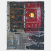 STREETCAR IM SCHNEE FLEECEDECKE (Vorderseite)