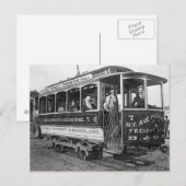 Streetcar in Washington D.C., 1890 Postkarte (Vorne/Hinten)