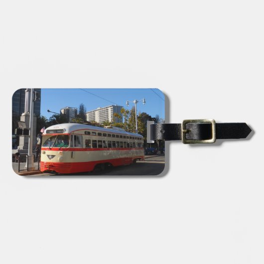 Streetcar San Francisco Gepäckanhänger (Vorderseite horizontal)