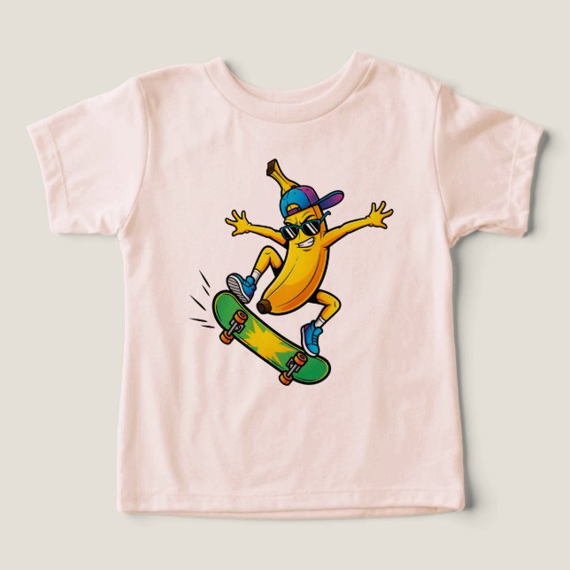 Streetwear Banana Skateboard Cartoon (Design Vorderseite)