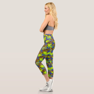 Streetwear Cyberpunk Maximalistische Ästhetik All- Capri Leggings