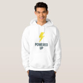 Streetwear Hoodie – POWERED UP for Energy (Vorne ganz)