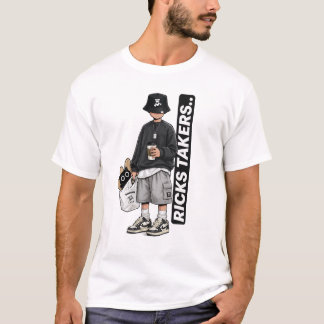 Streetwear-Jungen-Grafik-T-Shirt | Urbane Ästhetik T-Shirt