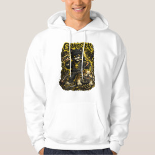 Streetwear-Katzenillustration Hoodie