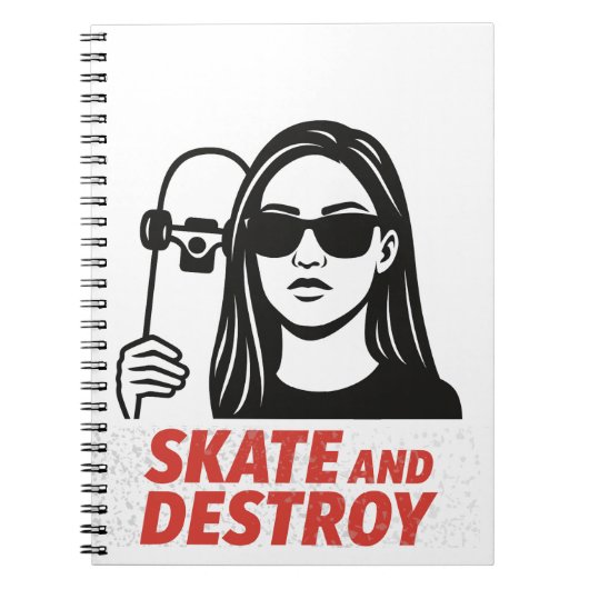 Streetwear mit Freiheit und Rand. Notizblock (Vorderseite)