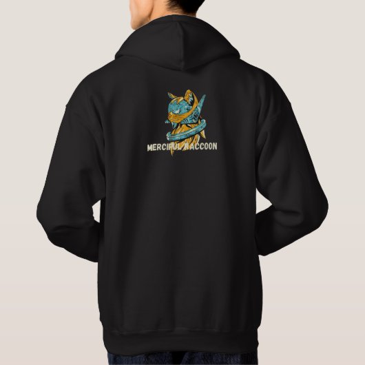 Streetwear Retro Astro Cat Hoodie (Rückseite)