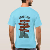 Streetwear Road Trip Herren Basic T-Shirt (Rückseite)
