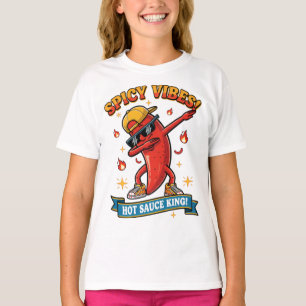 Streetwear-T-Shirt 'Spicy Vibes' für Foodies T-Shirt