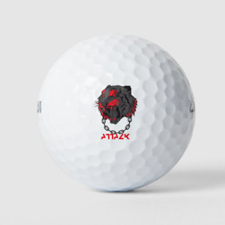 Streetwear Tattoo-Style Tigerattacke Golfball