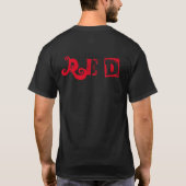STREETWEAR TEXT "RED" T-Shirt (Rückseite)