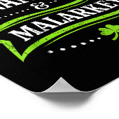 Streichanfällig und Unsinn St. Patricks Tag Poster (Ecke)