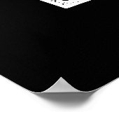 Streichbohnen Funny Gemüse Puppe Dark BG Poster (Ecke)