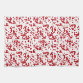 Streiche mit roter Farbe. Geschirrtuch (Horizontal)