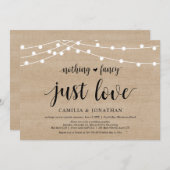 Streichelleuchten Bauernholz, Hochzeitsplatz Party Einladung (Vorne/Hinten)