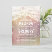 Streichelleuchten Pastel Rustic Stachel Engagement Einladung (Stehend Vorderseite)