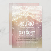 Streichelleuchten Pastel Rustic Stachel Engagement Einladung (Vorne/Hinten)