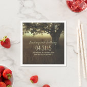 Streichelleuchten rustikale Hochzeitspapiere Servi Serviette (Beispiel)