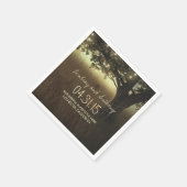 Streichelleuchten rustikale Hochzeitspapiere Servi Serviette (Ecke)