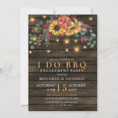 Streichelleuchten Sonnenblumen ich mache GRILLEN P Einladung (Vorderseite)