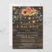 Streichelleuchten Sonnenblumen ich mache GRILLEN P Einladung (Vorderseite)