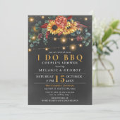 Streichelleuchten Sonnenblumen ich mache GRILLEN P Einladung (Stehend Vorderseite)