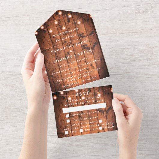 Streichelleuchten Stall Rustikales Land All In One Einladung (Abreißen)