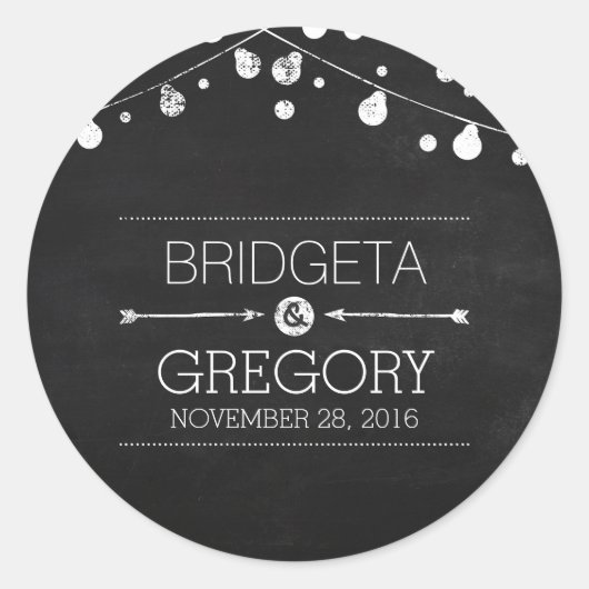 Streichellichter aus Kalkbrett Hochzeitskleber Runder Aufkleber (Vorderseite)