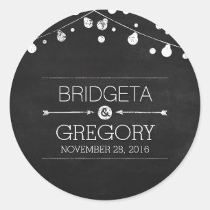 Streichellichter aus Kalkbrett Hochzeitskleber Runder Aufkleber