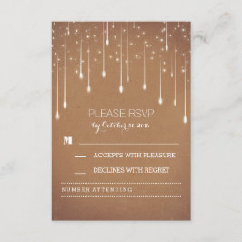 Streichellichter Moderne Hochzeitskarten RSVP Karte