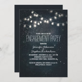 Streichellichter und Nachtstars Einladung (Vorne/Hinten)