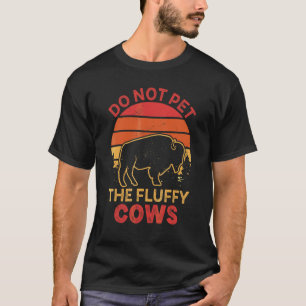 Streicheln Sie die flauschigen Kühe Bison Yellowst T-Shirt