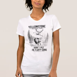 Streicheln Sie keine flauschigen Kühe - Yellowston T-Shirt