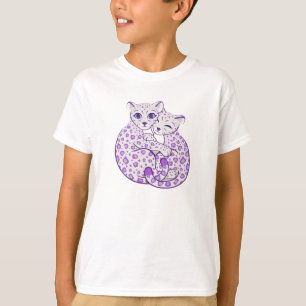 Streichelnkunst Schnee-Leopard-CUBs T-Shirt