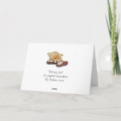 streichelnpantoffel niedlicher des Welpen des Karte (Rückseite)