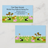 Streichelzoo-Visitenkarte Visitenkarte (Vorne/Hinten)